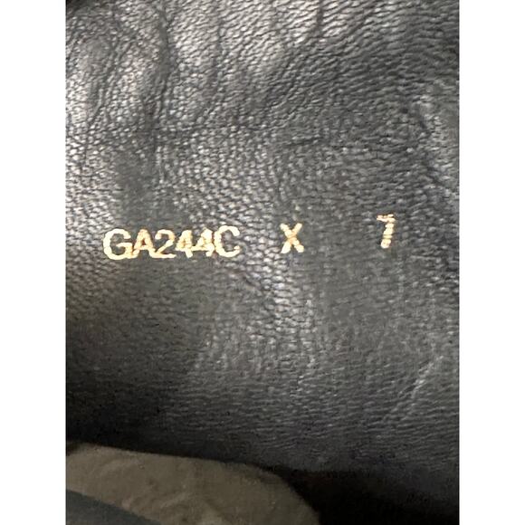 Good American Women's Ankle Boots Croc Embossed Black Size 7 NWOB Square Toe - Picture 12 of 12